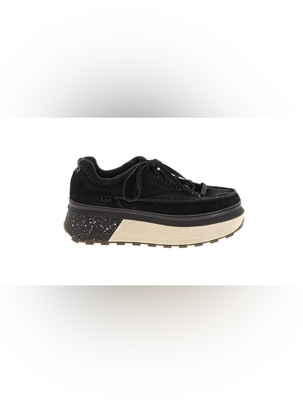 UGG Black Platform Lace-Up Sneaker, ‘Marin’ sneaker size 6.5